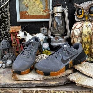 Nike Gray and Orange Athletic Shoes